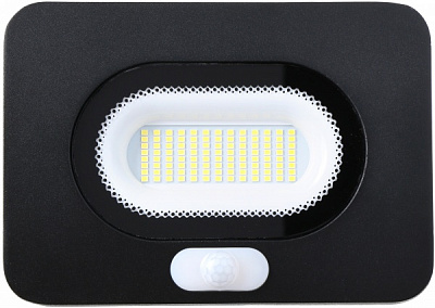 Прожектор с датчиком движения LuminArte 50 Вт IP65 черный 