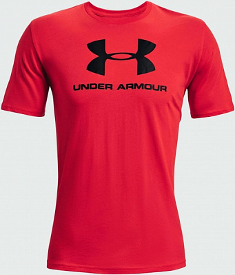 Футболка Under Armour UA SPORTSTYLE LOGO SS 1329590-601 р.L червоний