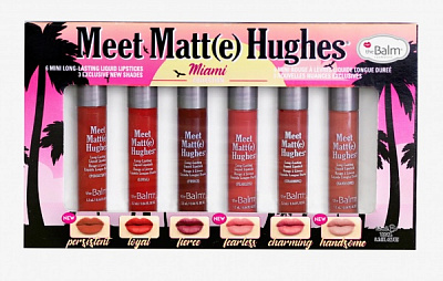 Набір рідких помад theBalm Meet Matte Mini Kit Miami 6 x 7,2 мл