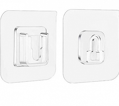 Крепление настенное самоклеящееся 60х60 мм для проводов