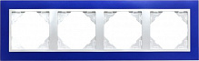 Рамка чотиримісна Efapel ANIMATO Logus універсальна синій 90940 TZG