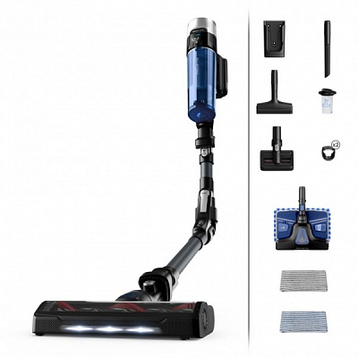 Пилосос акумуляторний Rowenta X-Force 9.6 Aqua Animal RH20C7WO black/blue