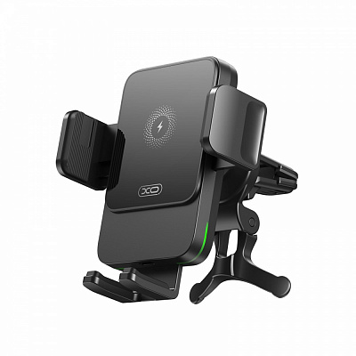 Автотримач для телефону з бездротовою зарядкою WX041 black black