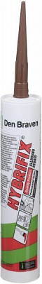 Клей-герметик Den Braven Zwaluw Hybrifix 290мл коричневый