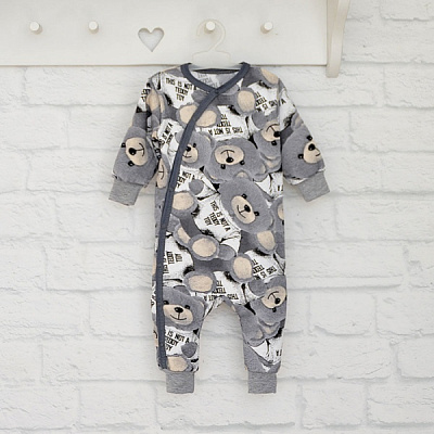 Чоловічок унісекс Blanka Ведмедик р.68 сірий 110013