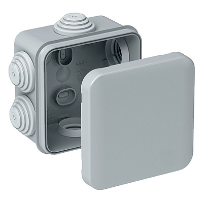 Коробка распределительная с крышкой Neomax полипропилен NX1049