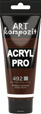 Фарба акрилова 492 умбра палена 75 мл ART Kompozit