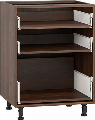 Тумба нижняя с метабоксом 600x820x522 мм орех темный  80327019