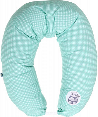Подушка для годування Papaella Горошок 30x170 см ментоловий