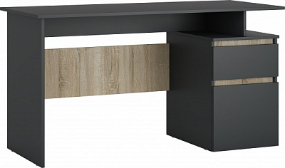 Стіл письмовий Грейд Омега графіт/дуб сонома