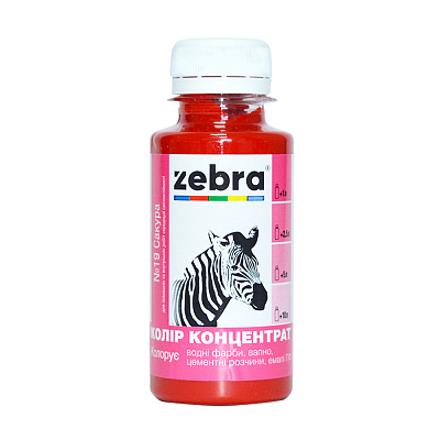 Колорант ZEBRA концентрат №19 сакура 100 мл
