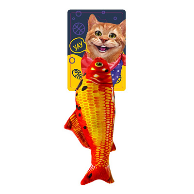 Игрушка для котов DGT-PETS Рыбка 19 см FG240418021D-2 разноцветный