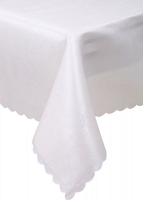 Скатертина Dertsiz 140x180 см кремовий Karna