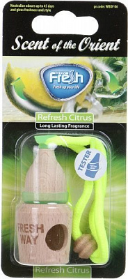 Ароматизатор підвісний FRESHWAY Orient Wood Blister Refresh Citrus 5 мл