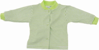 Кофточка детская унисекс Моя планета Кф101 р.74 в полоску/салатовый 