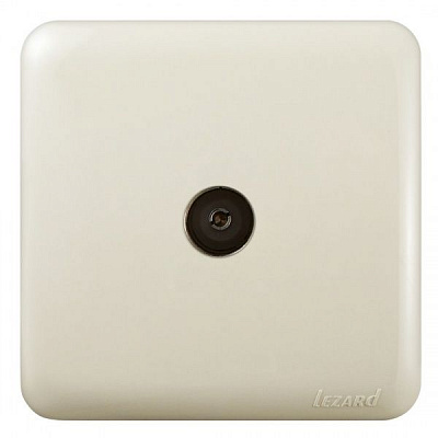 Розетка TV прохідна Lezard Viola кремовий 751-0300-129