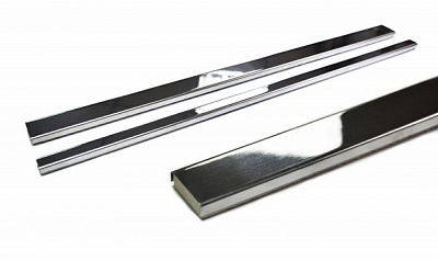 Плитка Grand Kerama бордюр Chrome платина 1,6х75
