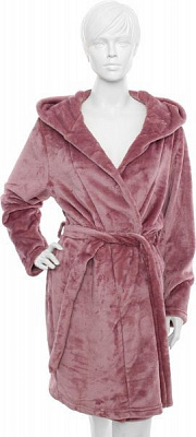 Халат жіночий капюшон з вушками р. XS сливовий