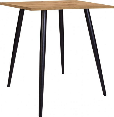 Стол обеденный Nowy Styl MODERN LITE BLACK (18) 800х800 дуб крафт золотой 