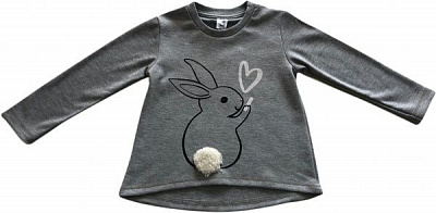Джемпер Roksana 1067/22005 Зайчик р.128-134 сірий
