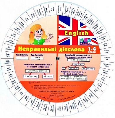 Книга «Експрес-словник English. Неправильні дієслова. 1-4 клас» 978-617-7576-04-3