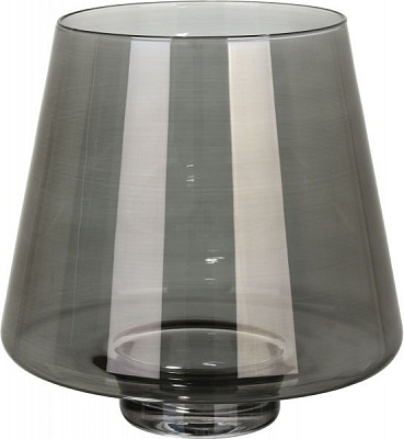 Ваза Модерн h 25 см d 25,2 см серая Wrzesniak Glassworks