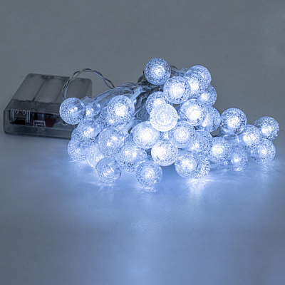 Декоративная гирлянда Altalusse (INL-2707B-40 Cold) встроенный светодиод (LED) 40 ламп 6 м 
