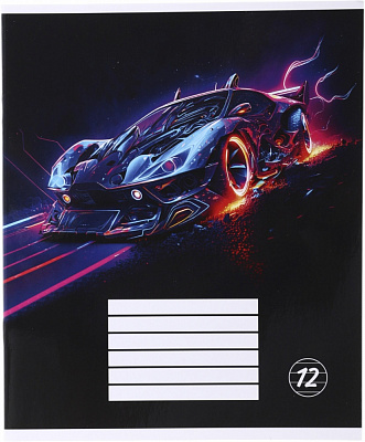 Тетрадь школьная Neon movement_25 12 листов скоба, линия Nota Bene