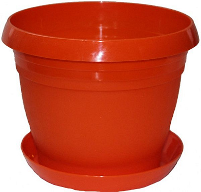 Горщик Оранжерея для квітів «Перлина» круглий 2,5л теракот