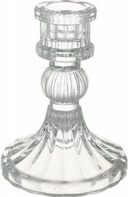 Подсвечник стеклянный прозрачный 8х10 см Sensio