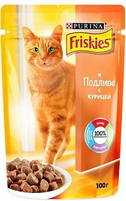 Корм Friskies з куркою в підливі 100 г