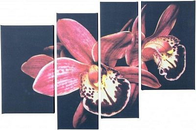 Картина модульная Орхидея 4 части 117*75 см