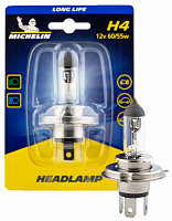 Лампа галогенная Michelin LONG LIFE H4 P43t 12В 60/55 Вт 1 шт.