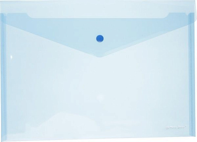 Папка-конверт А4 на кнопке синяя Nota Bene