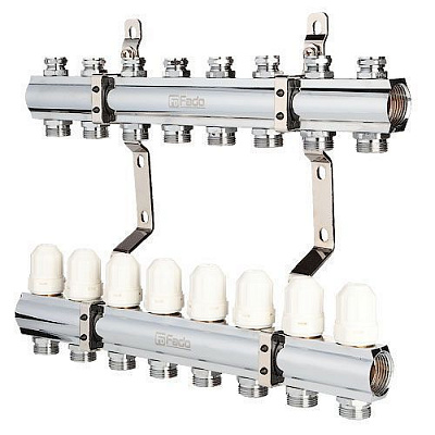 Коллектор FADO S.r.l с запорными клапанами 1