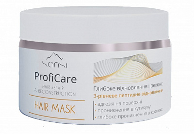Маска для волосся SANSI ProfiCare Глибоке вiдновлення i реконструкцiя 350 мл