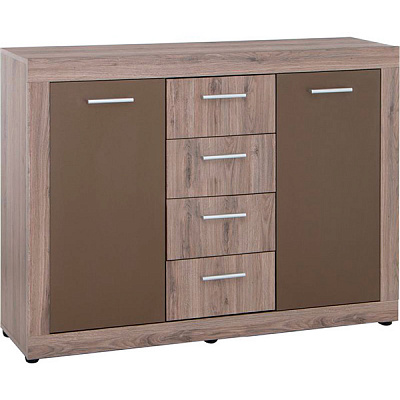 Комод 2D4S Джульєтта бронза/дуб темний