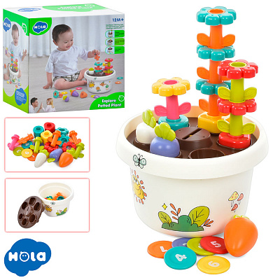 Гра-сортер Hola Горщик з квітами 5 ігор HE795800