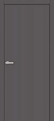 Дверное полотно ОМиС Cortex глухое (гладкое) ПГ 600 мм графит silk matt 