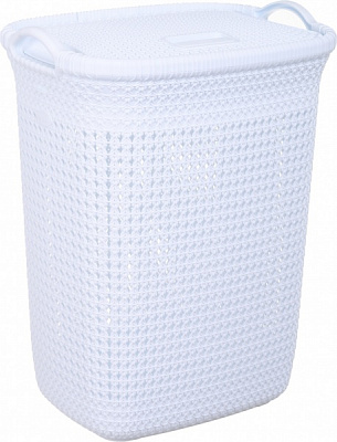 Корзина для белья RIO KNIT 65 л 439х357х583 мм белый 