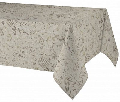 Скатерть Lavanda 150x250 см бежевый с рисунком Atenas Home 