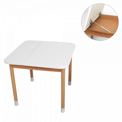 Стол детский ArinWOOD с боксом белый 04-02W-BOX