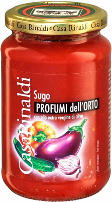 Томатний соус Casa Rinaldi з садовими овочами 350 г (8006165399739)