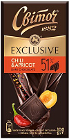 Шоколад Світоч Exclusive Chili&Apricot 100 г