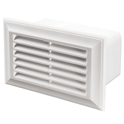 Решетка Вентс 871 204x60 пластик белый 