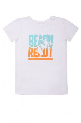 Футболка для хлопчиків Luna Kids з принтом Stay Chill р.116 білий