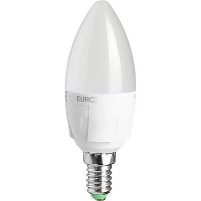 Лампа світлодіодна Eurolamp 6 Вт C37 матова E14 220 В 3000 К LED-CL-06143(T)dim
