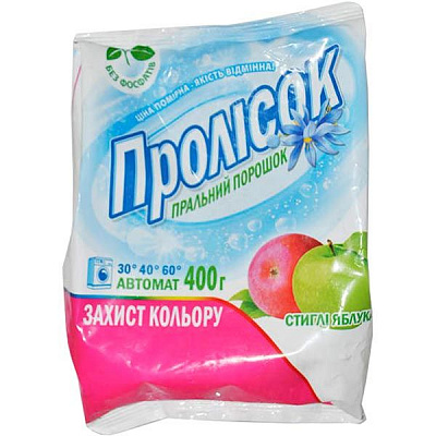 Стиральный порошок Подснежник Спелые яблоки 400 г 50712950