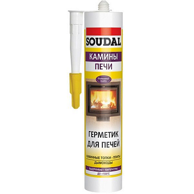 Герметик Soudal для каминов и печей 310 мл
