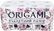 Туалетная бумага ORIGAMI трехслойная 16 шт.